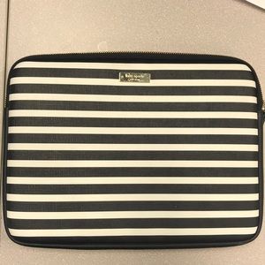 Kate spade stripe laptop sleeve